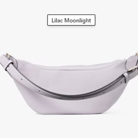 Kate Spade Leila Belt Bag Fanny Pack & Wallet in Lilac Moon Leather NWT! - Picture 5 of 14